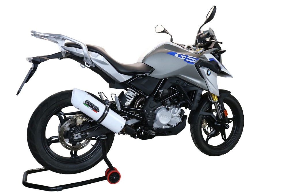Exhaust compatible with Bmw G 310 Gs 2017-2021, Albus Evo4, Homologated legal full system exhaust, including removable db killer and catalyst 