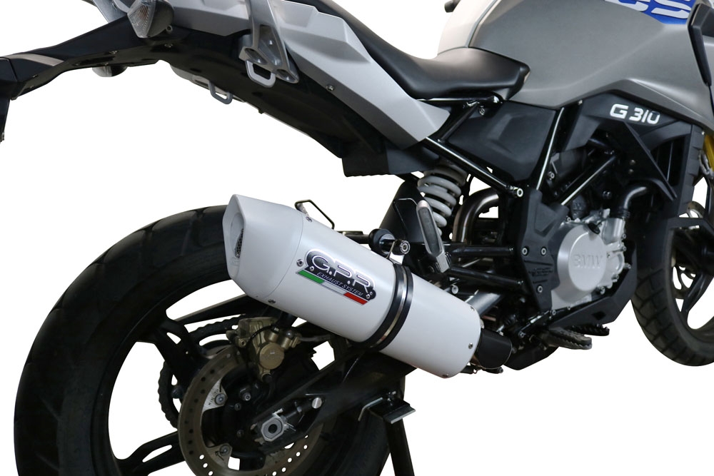 Exhaust compatible with Bmw G 310 Gs 2017-2021, Albus Evo4, Homologated legal full system exhaust, including removable db killer and catalyst 