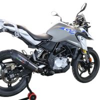 Scarico compatibile con Bmw G 310 Gs 2022-2024, GP Evo4 Poppy, Scarico completo omologato,fornito con db killer estraibile,catalizzatore e collettore