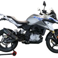 Scarico compatibile con Bmw G 310 Gs 2022-2024, GP Evo4 Poppy, Scarico completo omologato,fornito con db killer estraibile,catalizzatore e collettore