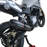 Scarico compatibile con Bmw G 310 Gs 2022-2024, GP Evo4 Poppy, Scarico completo omologato,fornito con db killer estraibile,catalizzatore e collettore