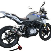 Scarico compatibile con Bmw G 310 Gs 2022-2024, GP Evo4 Titanium, Scarico completo omologato,fornito con db killer estraibile,catalizzatore e collettore