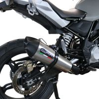 Scarico compatibile con Bmw G 310 Gs 2022-2024, GP Evo4 Titanium, Scarico completo omologato,fornito con db killer estraibile,catalizzatore e collettore