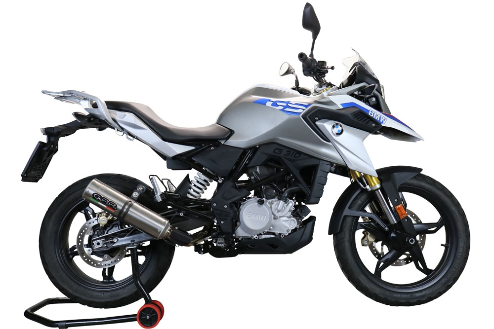 Exhaust compatible with Bmw G 310 Gs 2017-2021, M3 Inox , Homologated legal full system exhaust, including removable db killer and catalyst 