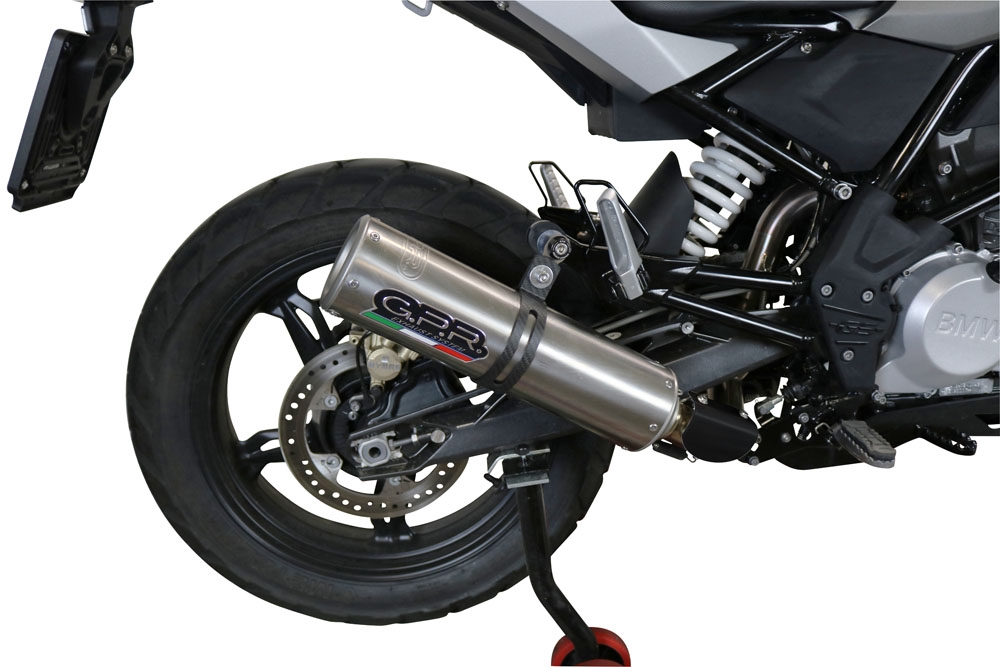 Exhaust compatible with Bmw G 310 Gs 2017-2021, M3 Inox , Homologated legal full system exhaust, including removable db killer and catalyst 