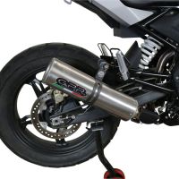 Exhaust compatible with Bmw G 310 Gs 2017-2021, M3 Inox , Homologated legal full system exhaust, including removable db killer and catalyst 