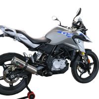 Exhaust system compatible with Bmw G 310 Gs 2022-2024, M3 Titanium Natural, Homologated legal full system exhaust, including removable db killer and catalyst 