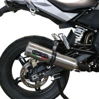 Exhaust system compatible with Bmw G 310 Gs 2017-2021, M3 Titanium Natural, Homologated legal full system exhaust, including removable db killer and catalyst 