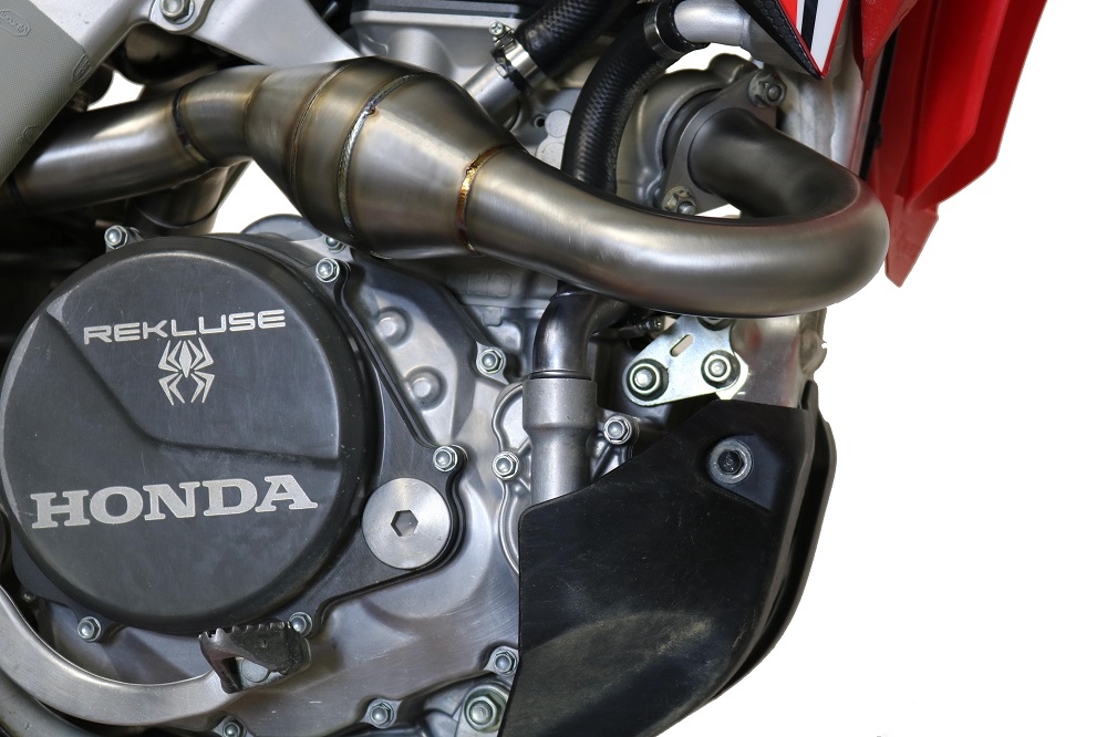 Exhaust compatible with Honda Crf 450 R-RX 2017-2019, Pentacross Full Titanium, Racing full system exhaust, including dual silencers, removable db killers/spark arrestors 