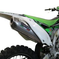 Scarico compatibile con Kawasaki Kx 450 F 2012-2015, Pentacross Titanium, Scarico completo racing, fornito con db killer estraibile e collettore, non legale per uso stradale