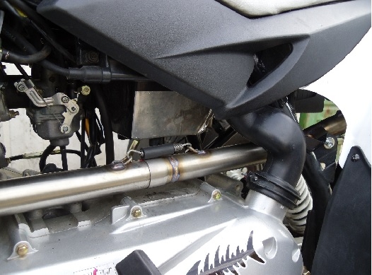 Scarico compatibile con Access Baja 300 2005-2021, Deeptone Atv, Scarico completo omologato,fornito con db killer estraibile e collettore