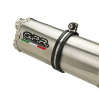 Exhaust compatible with Cf Moto 800 Mt Touring 2022-2024, Dual Titanium, Homologated legal slip-on exhaust including removable db killer and link pipe 