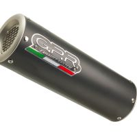 Exhaust system compatible with Zontes Gk 125 2022-2024, M3 Black Titanium, Homologated legal full system exhaust, including removable db killer and catalyst 