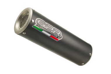 Exhaust system compatible with Yamaha XSR 125 2021-2024, M3 Black Titanium, Homologated legal full system exhaust, including removable db killer and catalyst 