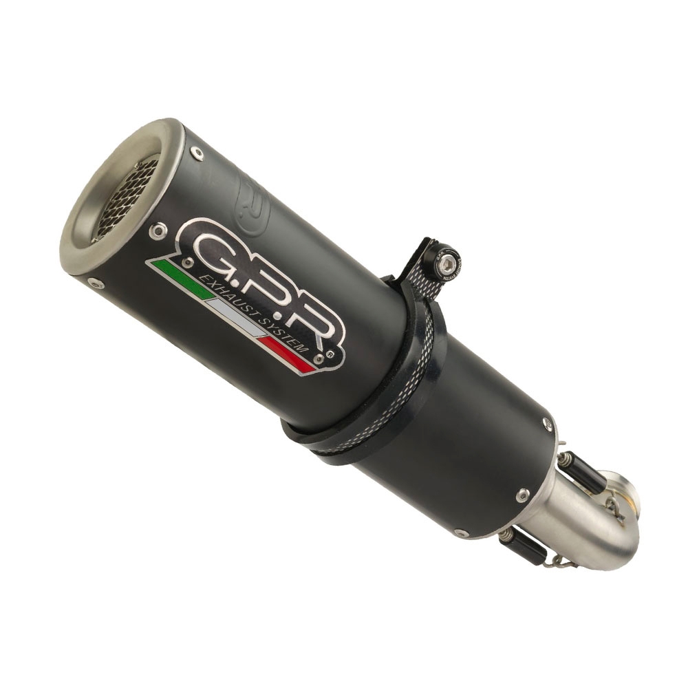 Scarico compatibile con Suzuki Gsx-8R 2022-2024, M3 Black Titanium, Scarico completo omologato,fornito con db killer estraibile,catalizzatore e collettore