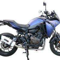Exhaust compatible with Yamaha Tracer 700 2020-2021, Albus Evo4, Homologated legal full system exhaust, including removable db killer and catalyst 