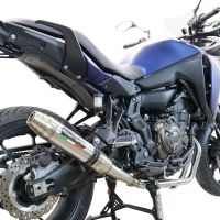 Scarico compatibile con Yamaha Tracer 700 2016-2019, Deeptone Inox, Scarico completo racing, fornito con db killer estraibile e collettore, non conforme per uso stradale