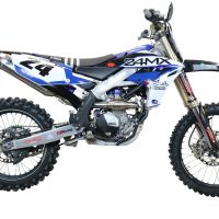 Exhaust compatible with Yamaha YZ 250 FX 2020-2025, Pentacross Inox, Racing full system exhaust, including removable db killer 