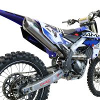 Exhaust compatible with Yamaha YZ 250 FX 2020-2025, Pentacross Inox, Racing full system exhaust, including removable db killer 