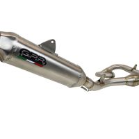 Exhaust system compatible with Yamaha YZ 250 F 2020-2024, Pentacross Inox, Racing full system exhaust, including removable db killer 