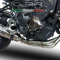 Scarico compatibile con Yamaha Mt-09 2014-2016, Gpe Ann. titanium, Scarico completo omologato,fornito con db killer estraibile,catalizzatore e collettore