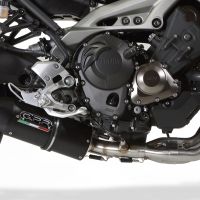 Exhaust compatible with Yamaha XSR900 2022-2024, Furore Nero, Racing full system exhaust, including removable db killer 