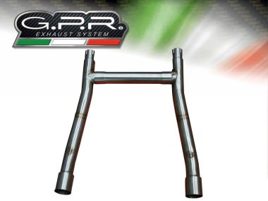 Exhaust compatible with Moto Guzzi California 1100 Special-Stone-Sport-Ev-Alu 1997-2002, Decatalizzatore, Decat pipe 