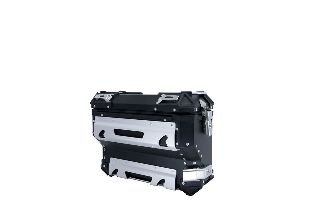 GPR TECH COMPATABILE CON Suzuki V-Strom 1050 Xt/De 2020/2024 e5 GPR TECH COPPIA DI VALIGIE LATERALI NERE ALPI-TECH 38 LT. + 32 LT. CON PORTA PACCHI NERO 