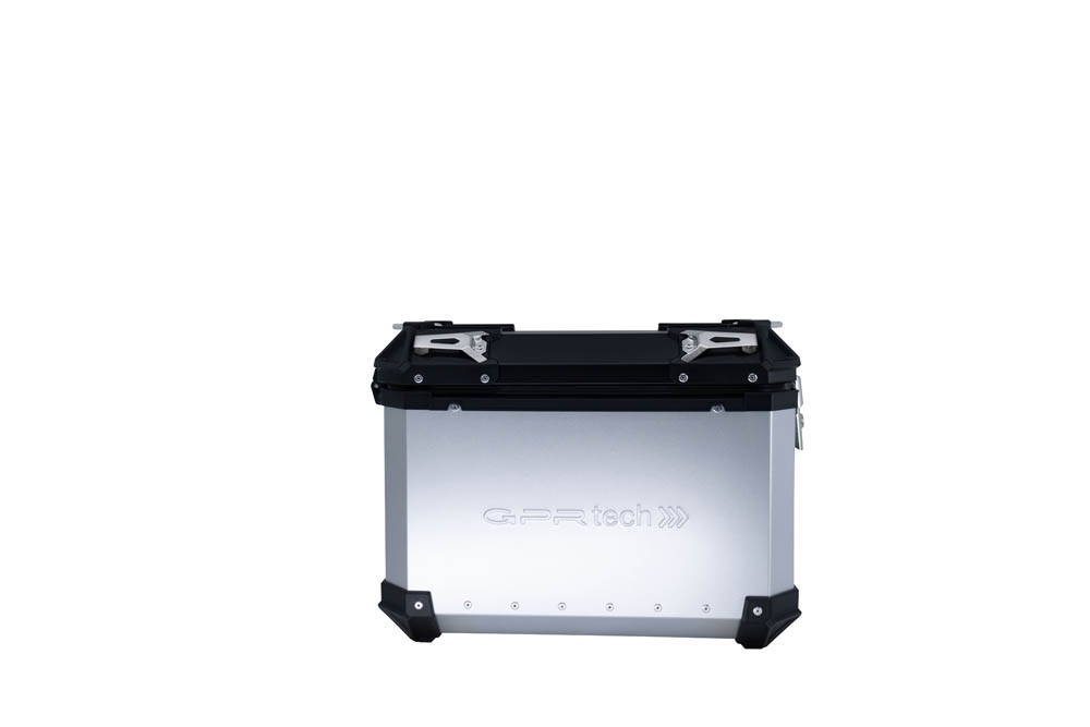 GPR TECH COMPATABILE CON Benelli Trk 502 2021/2024 e5 GPR TECH COPPIA DI VALIGIE LATERALI ARGENTO ALPI-TECH 38 LT. + 38 LT. CON TELAIO SPECIFICO 