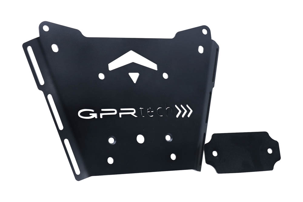 Top case in aluminum, silver color with specific plate included Top case GPR TECH compatible with  Bmw R 1250 Rt 2019/2020 e4