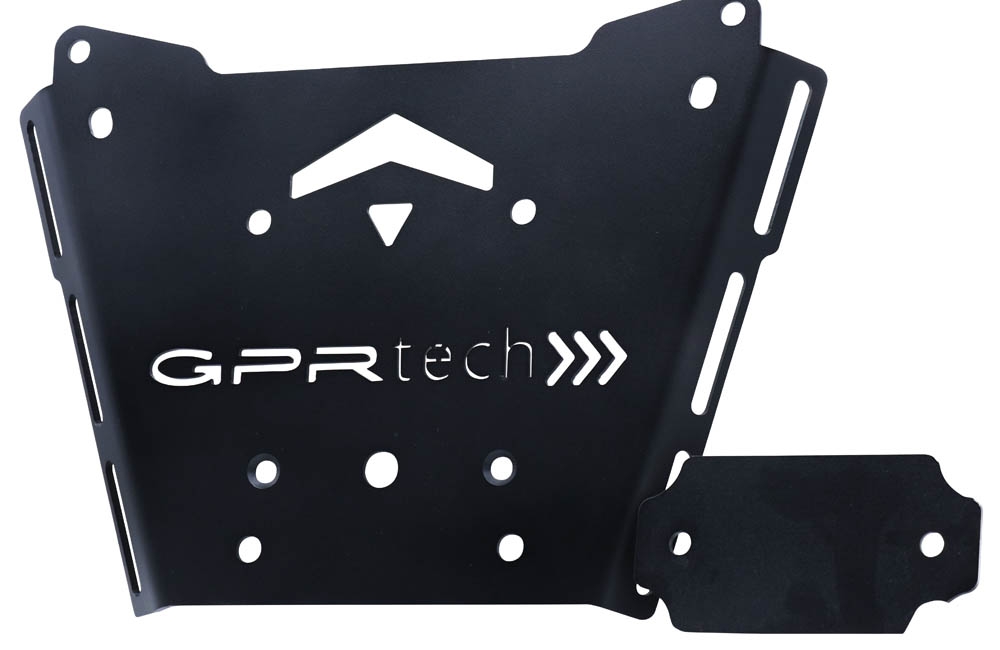 Top case in aluminum, silver color with specific plate included Top case GPR TECH compatible with  Bmw R 1250 Rt 2019/2020 e4