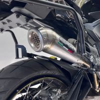 Exhaust system compatible with Zontes 350 T1 ADV 2022-2024, Powercone Evo, Racing full system exhaust, including removable db killer 