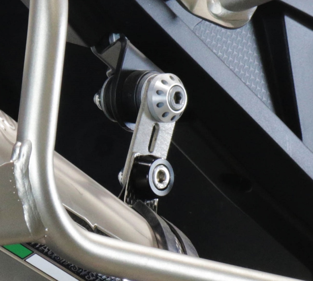 Scarico compatibile con Aprilia Tuareg 660 2021-2024, GP Evo4 Poppy, Scarico omologato, silenziatore con db killer estraibile e raccordo specifico
