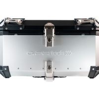 TOP CASE - BAULETTO GPR TECH COMPATABILE CON Benelli Trk 502 2017/2020 e4 GPR TECH BAULETTO TOP CASE ALPI-TECH 55 LT COLORE ARGENTO CON PIASTRA SPECIFICA 