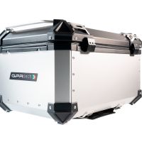 TOP CASE - BAULETTO GPR TECH COMPATABILE CON Benelli Trk 502 2017/2020 e4 GPR TECH BAULETTO TOP CASE ALPI-TECH 55 LT COLORE ARGENTO CON PIASTRA SPECIFICA 