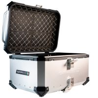 GPR TECH BAULETTO TOP CASE ALPI-TECH 55 LT COLORE ARGENTO CON PIASTRA UNIVERSALE