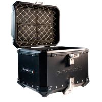TOP CASE - BAULETTO GPR TECH COMPATABILE CON Benelli Trk 502 2021/2024 e5 GPR TECH BAULETTO TOP CASE ALPI-TECH 35 LT. COLORE NERO CON PIASTRA SPECIFICA 