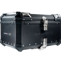 Top case in aluminum, black silver color with specific plate included Top case GPR TECH compatible with  Benelli Trk 251 2019/2023