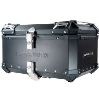 Top case in aluminum, black silver color with specific plate included Top case GPR TECH compatible with  Benelli Trk 251 2019/2023