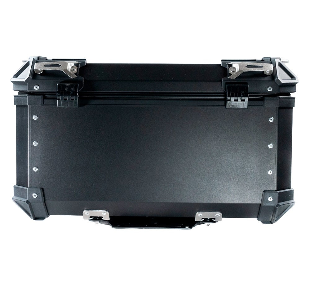 Top case in aluminum, black silver color with specific plate included Top case GPR TECH compatible with  Benelli Trk 251 2019/2023