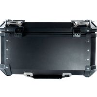 Top case in aluminum, black silver color with specific plate included Top case GPR TECH compatible with  Benelli Trk 251 2019/2023