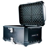 Top case in aluminum, black silver color with specific plate included Top case GPR TECH compatible with  Benelli Trk 251 2019/2023