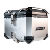 TOP CASE - BAULETTO GPR TECH COMPATABILE CON Benelli Trk 502 2021/2024 e5 GPR TECH BAULETTO TOP CASE ALPI-TECH 35 LT. COLORE ARGENTO CON PIASTRA SPECIFICA 