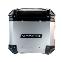 TOP CASE - BAULETTO GPR TECH COMPATABILE CON Benelli Trk 502 2021/2024 e5 GPR TECH BAULETTO TOP CASE ALPI-TECH 35 LT. COLORE ARGENTO CON PIASTRA SPECIFICA 