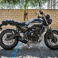 Scarico compatibile con Kawasaki Z 650 RS 2021-2023, M3 Black Titanium, Scarico completo omologato,fornito con db killer estraibile,catalizzatore e collettore