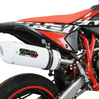 Exhaust compatible with Beta RR 125 4T Enduro 2021-2024, Albus Evo4, Homologated legal slip-on exhaust including removable db killer, link pipe and catalyst 