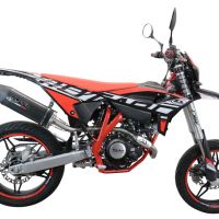 Scarico compatibile con Beta RR 125 4T Enduro 2021-2024, Furore Evo4 Poppy, Terminale di scarico omologato,fornito con db killer estraibile,catalizzatore e collettore