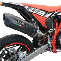 Exhaust system compatible with Beta RR 125 4T Enduro 2021-2024, Furore Evo4 Poppy, Homologated legal slip-on exhaust including removable db killer, link pipe and catalyst 