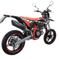 Scarico compatibile con Beta RR 125 4T Enduro 2021-2024, Furore Evo4 Poppy, Terminale di scarico omologato,fornito con db killer estraibile,catalizzatore e collettore