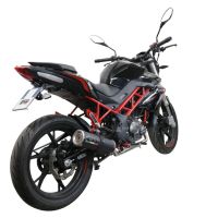 Exhaust compatible with Benelli Bn 125 2021-2024, M3 Black Titanium, Homologated legal full system exhaust, including removable db killer and catalyst 